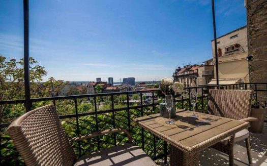 Apartmani na Terazijama Dvosoban Stan City Dimond - Pogled sa terase