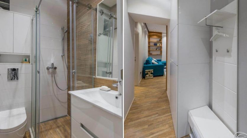 Luxury Apartments Prizrenska apartment Saphire bathroom hallway