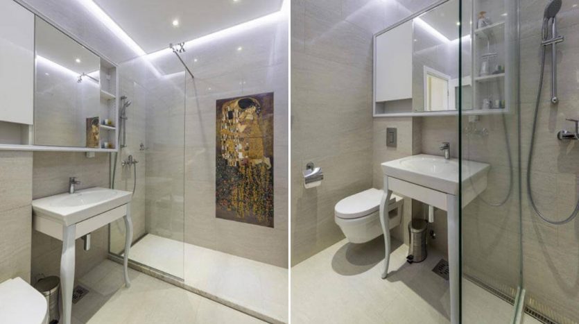 Luxury Apartments Terazije square Apartment City Dimond bathroom shower