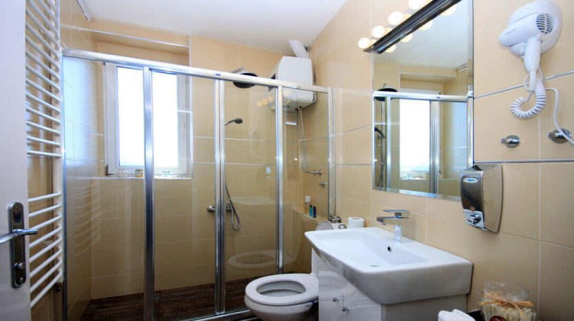 Vacation rental Central park Belgrade bathroom shower