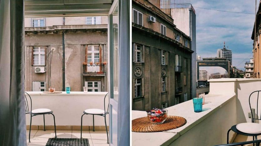 apartment terazije belgrade - balcony